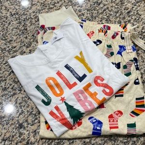 NWT Old Navy Holiday Pajamas XXL XL Joggers